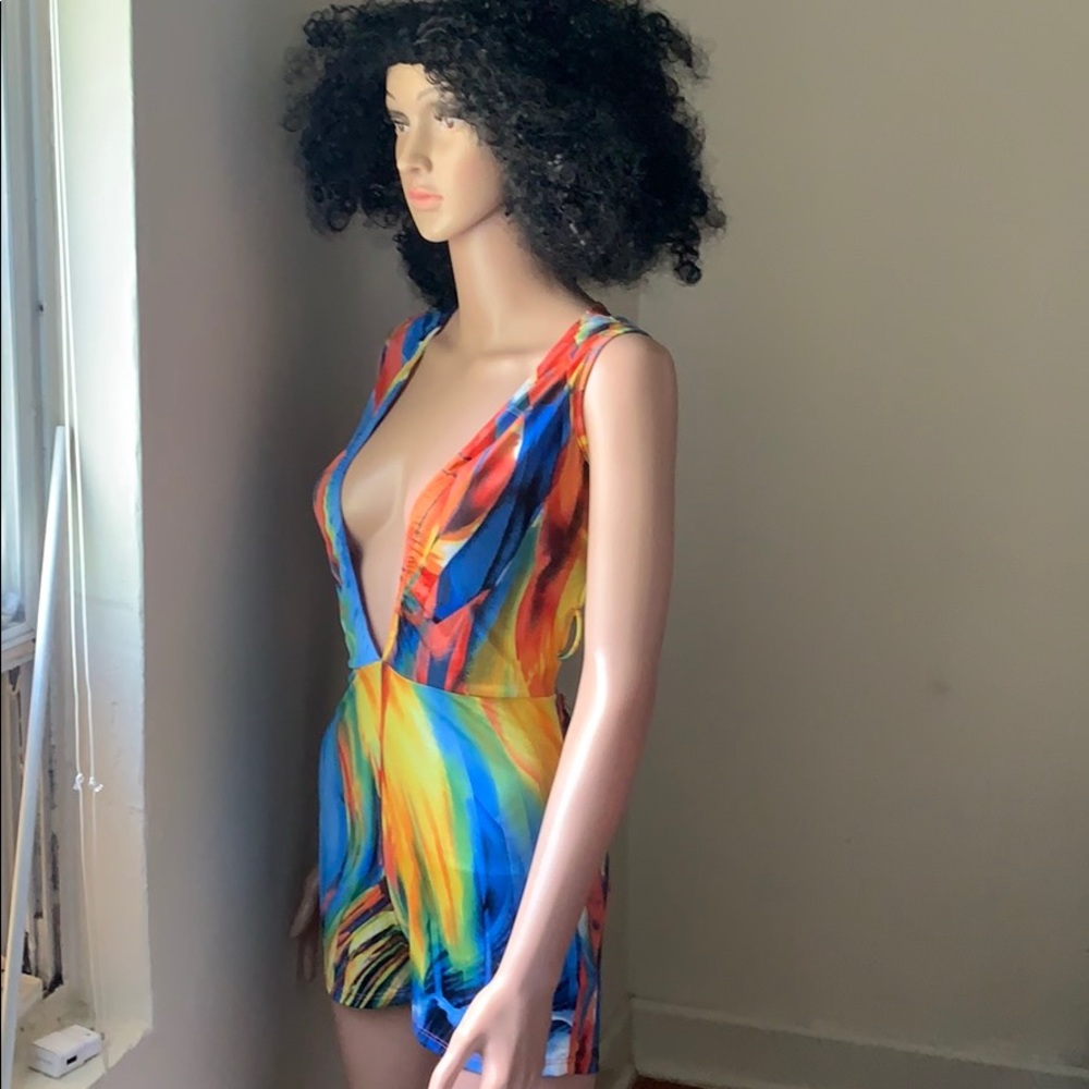 Jumpsuit short with beautiful summer colors
